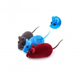 لعبة قطط - شكل فأر لينة مع صوت × 3